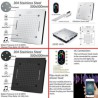 20-Inch LED Ceiling Mount Shower System with Bluetooth Music Control and Infrared Remote