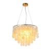 Pendant Light Chandeliers For Bedroom Living Room Modern White Shell Ceiling Light Fixture