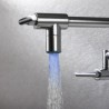 Chrome Swing-arm Wall Mount Kitchen Cold Tap LED Pot Filler Faucet